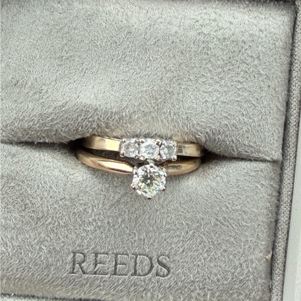 14K diamond ring